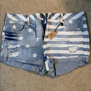 American flag shorts